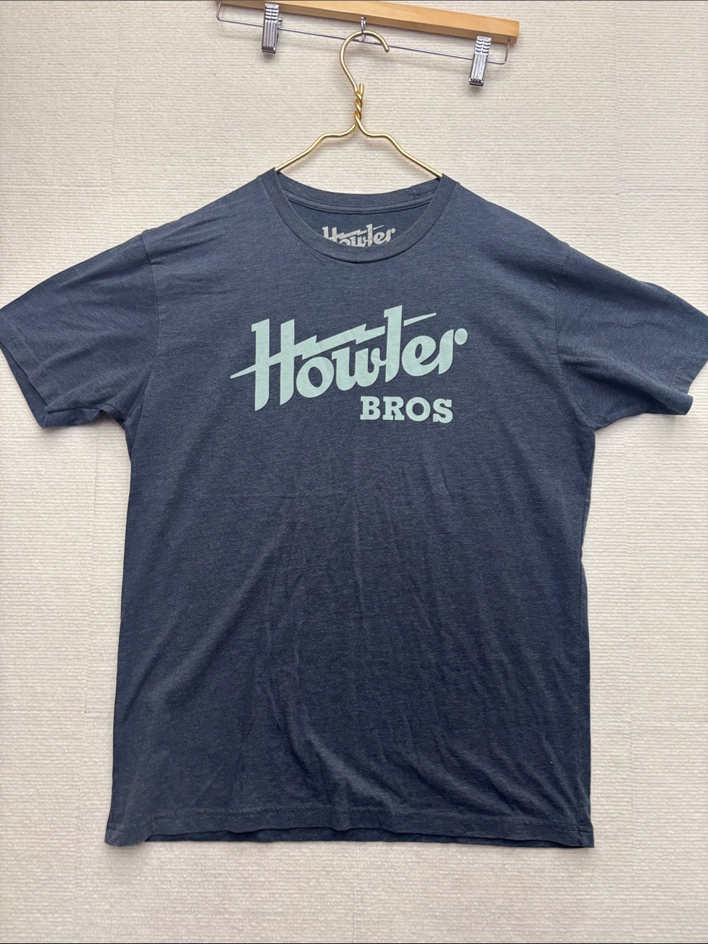 Howler Brothers Navy Tee with Mint Script Logo